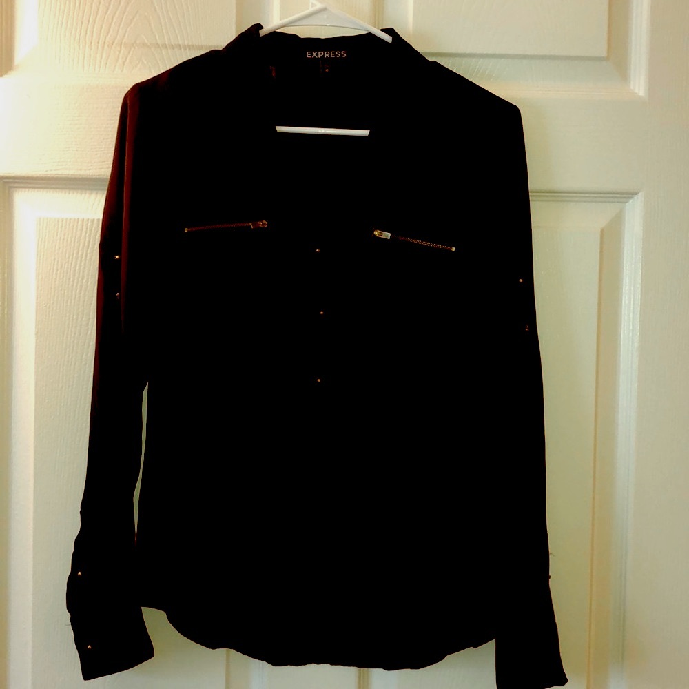Express Blouse with Zipper Pockets